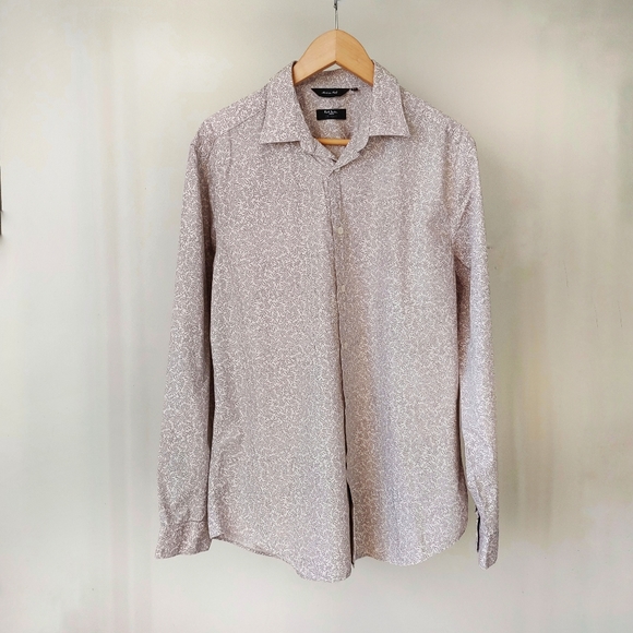 Paul Smith London Button Down Dress Shirt Size 16 1/2 Byard Trim Fit - Picture 3 of 16